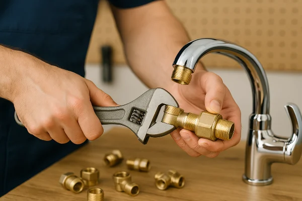 a male plumber installing a toilet from Emergency Plumber Plano in Plano, TX a male plumber installing a toilet from Emergency Plumber Plano in Plano, TX